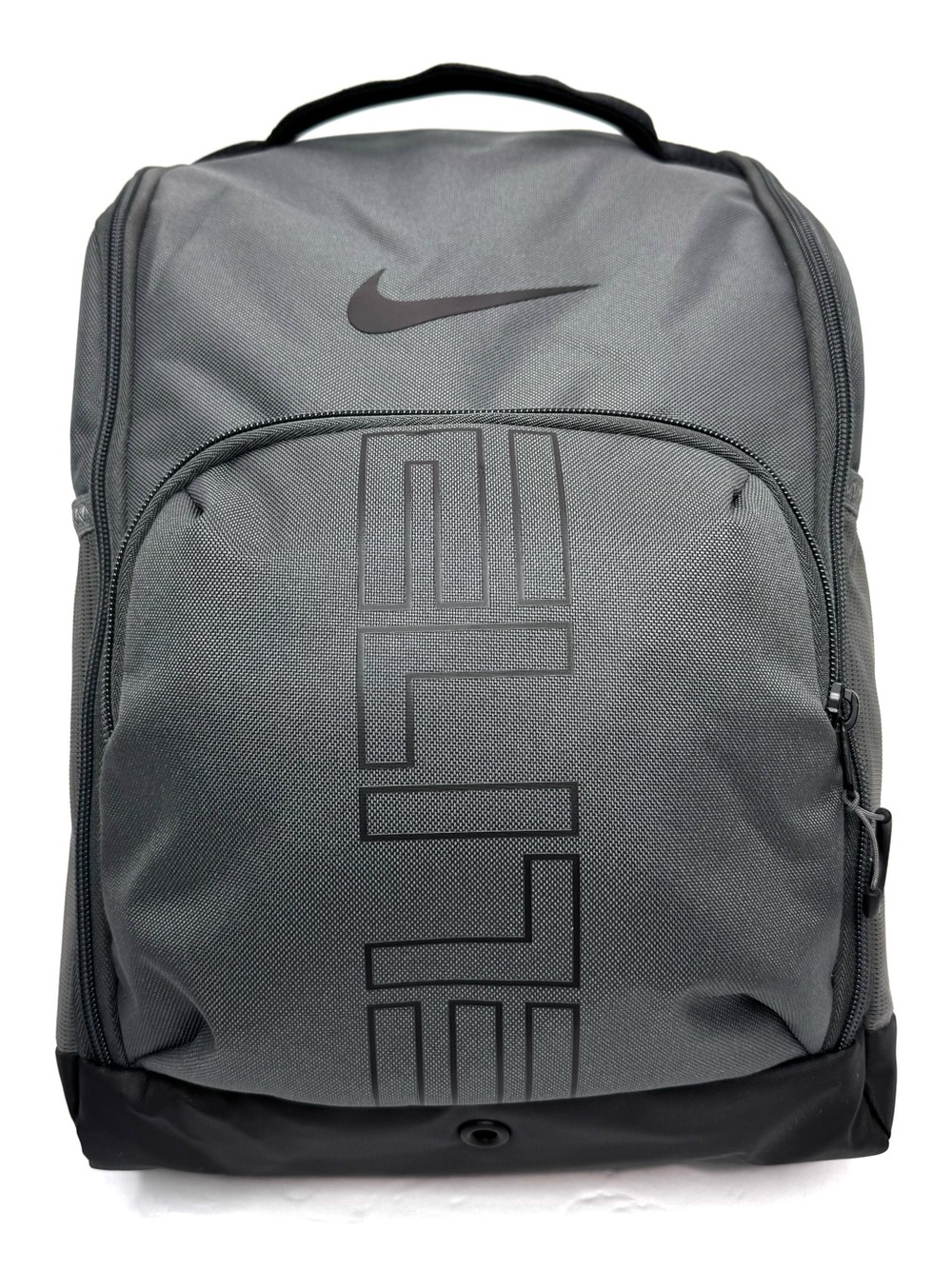 Nike Varsity Elite 14L Basketball Shoe Bag Gray Black Excellent